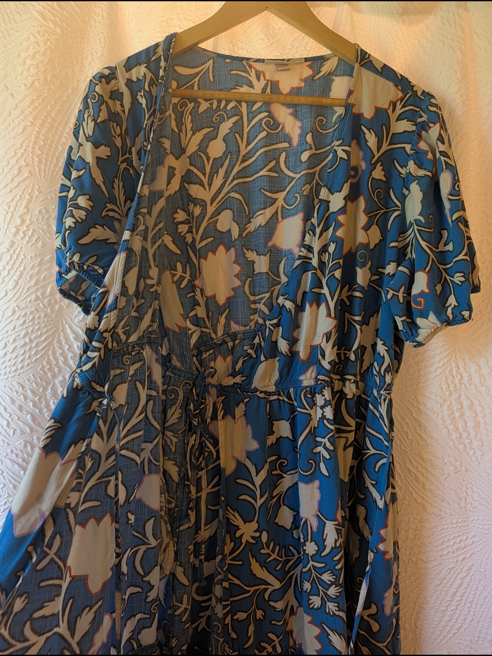 Knox Rose Blue Floral Wrap Dress - Picture 7 of 7